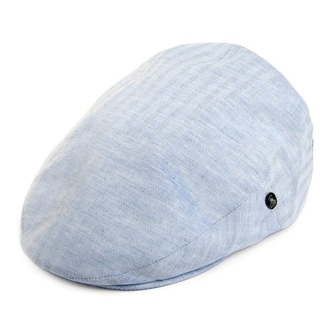 light blue flat cap